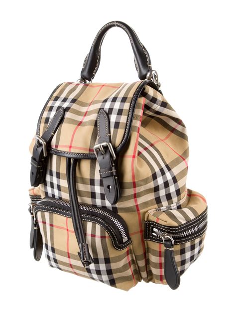 burberry small vintage check rucksack|authentic vintage burberry bag.